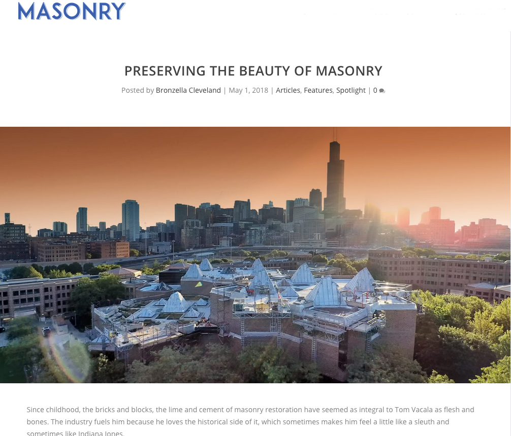 Masonry Magazine Article